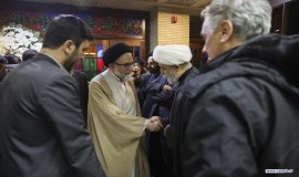 مراسم ترحیم ابوی دبیر کل دکتر حمید شهریاری در مسجد نور تهران