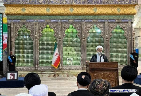 دکتر شهریاریدر مراسم تجدید میثاق میهمانان چهلمین کنفرانس بین‌المللی وحدت اسلامی با آرمان‌های امام راحل(ره): معیار جنگ و صلح در اسلام، عدالت است